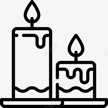 蜡烛感恩节44直系图标图标