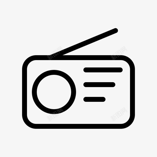 收音机ipod随身听图标svg_新图网 https://ixintu.com ipod 收音机 照相机 随身听