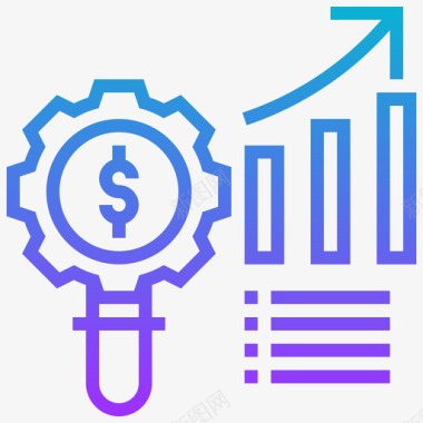 图形商业战略10梯度图标图标