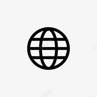 全球地图集互联网图标图标