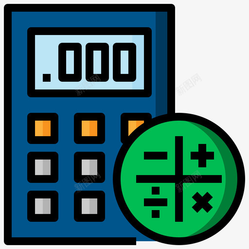 计算器46学校线颜色图标svg_新图网 https://ixintu.com 46学校 线颜色 计算器