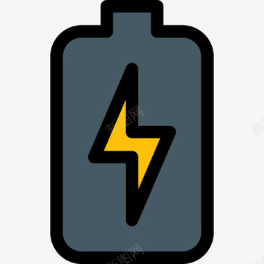 电池移动式10线性颜色图标图标