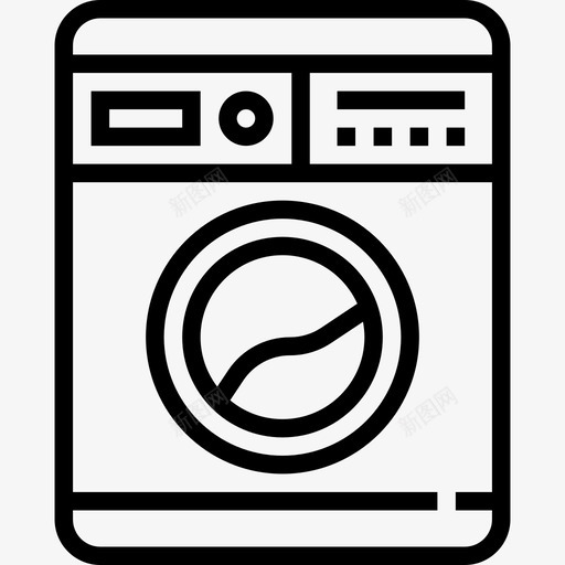 洗衣机工艺装置3线性图标svg_新图网 https://ixintu.com 工艺装置3 洗衣机 线性