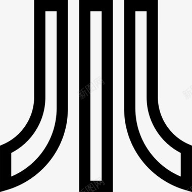 Atari视频游戏标志5线性图标图标