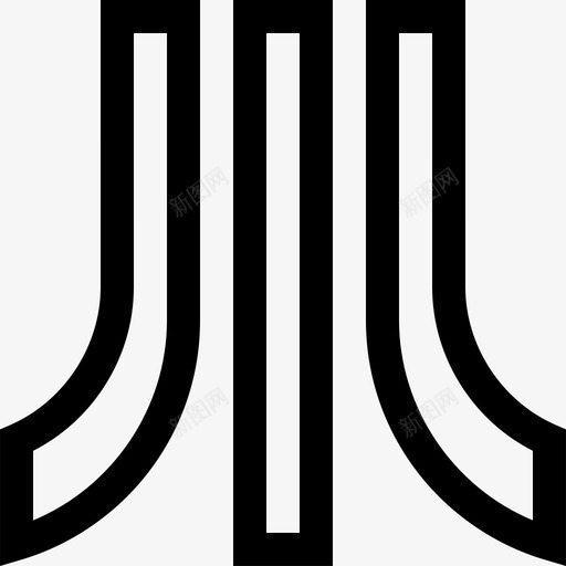 Atari视频游戏标志5线性图标svg_新图网 https://ixintu.com Atari 线性 视频游戏标志5