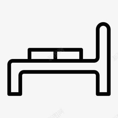 病床护理医院图标图标