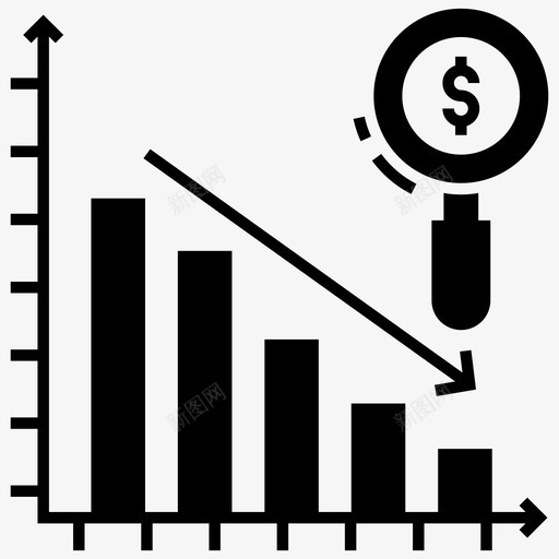 数据监控条形图业务评估图标svg_新图网 https://ixintu.com 业务评估 数据监控 条形图 统计评估 财务和税务字形图标 财务监控