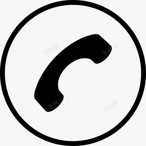 电话应用呼叫图标svg_新图网 https://ixintu.com 呼叫 应用 汽车多媒体接口 电话