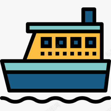 船运输108线颜色图标图标