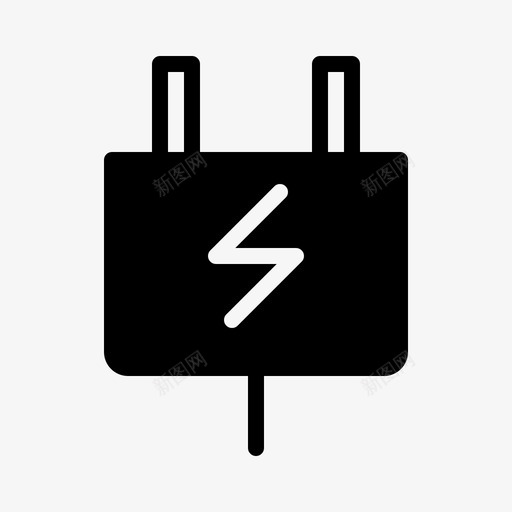 电源插头设备硬件图标svg_新图网 https://ixintu.com 智能 物联网字形 电源插头 硬件 网络 设备