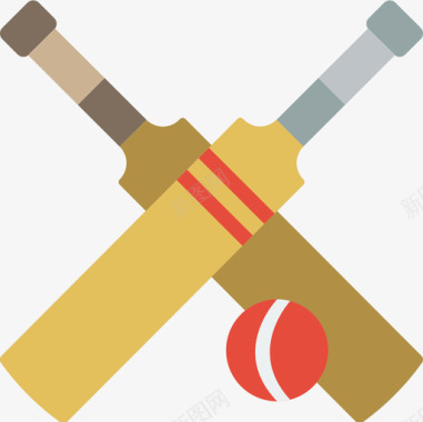 板球运动和游戏4平手图标图标