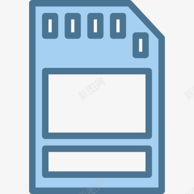 存储卡摄像头5蓝色图标图标