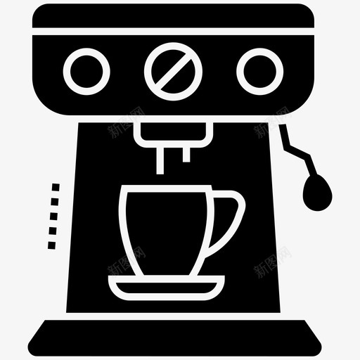 浓缩咖啡机咖啡酿造咖啡滴头图标svg_新图网 https://ixintu.com 咖啡壶 咖啡机 咖啡滴头 咖啡酿造 技术设备字形图标 浓缩咖啡机