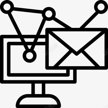 电子邮件电子商务92直系图标图标
