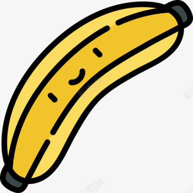 热带香蕉色12图标图标