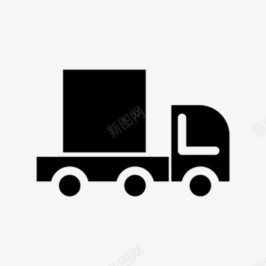 卡车货物交货运输图标图标