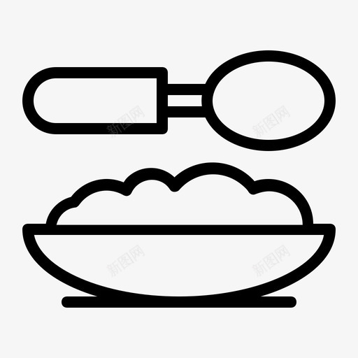 餐饮烹饪食物图标svg_新图网 https://ixintu.com 烹饪 盘子 米饭 酒店和餐厅2 食物 餐饮