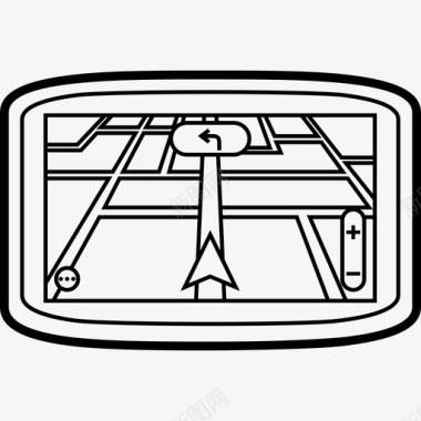 gps设备汽车目的地图标图标