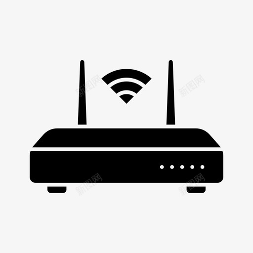 wifi路由器设备家用电器图标svg_新图网 https://ixintu.com wifi路由器 家用电器 工具 设备