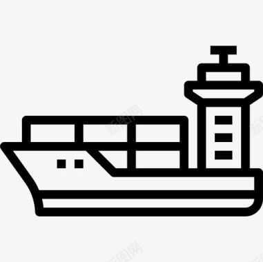 货船运输95直航图标图标