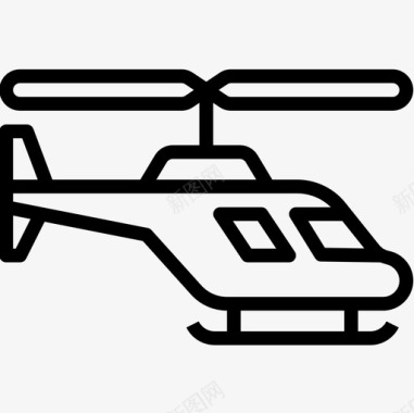 直升机运输95直线型图标图标