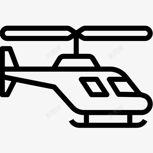 直升机运输95直线型图标svg_新图网 https://ixintu.com 直升机 直线型 运输95