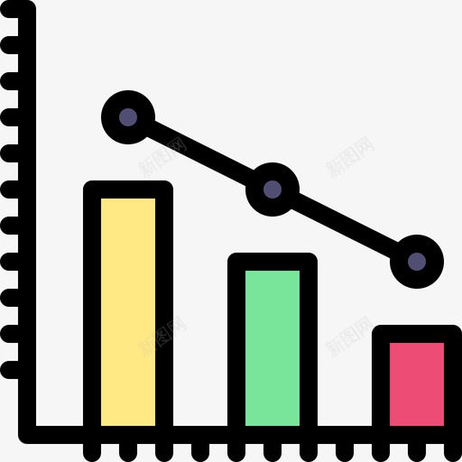 条形图科学45线性颜色图标svg_新图网 https://ixintu.com 条形图 科学45 线性颜色