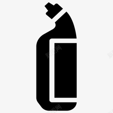 马桶清洁剂清洁剂一次性瓶图标图标