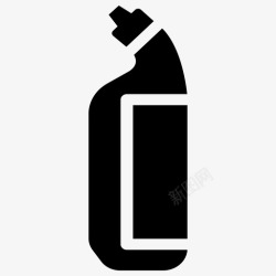 塑料包装瓶马桶清洁剂清洁剂一次性瓶图标高清图片