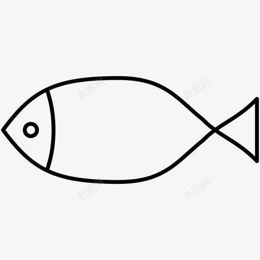鱼食物2轮廓图标svg_新图网 https://ixintu.com 食物2轮廓图标 鱼