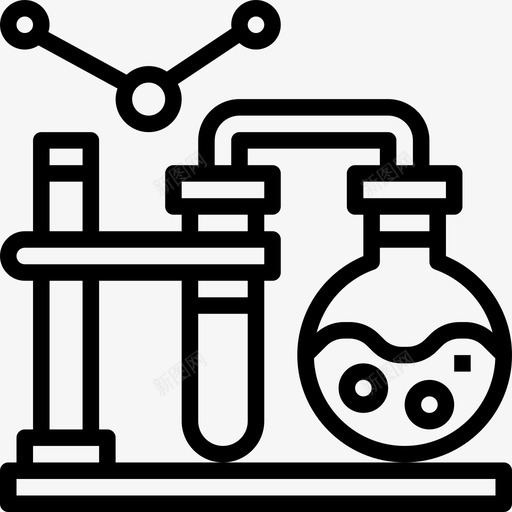 烧瓶遗传学和生物工程线性图标svg_新图网 https://ixintu.com 烧瓶 线性 遗传学和生物工程