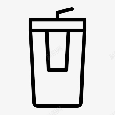 饮料冷饮玻璃杯图标图标