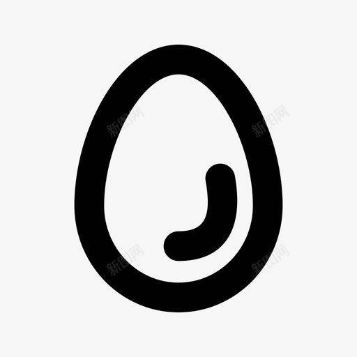 鸡蛋食物配料图标svg_新图网 https://ixintu.com 厨房 配料 食物 鸡蛋