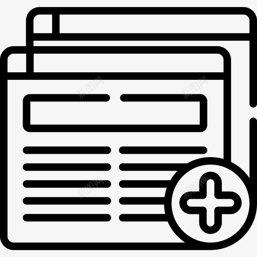 浏览器开发50线性图标svg_新图网 https://ixintu.com 开发50 浏览器 线性