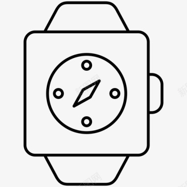 指南针苹果手表指南针应用程序图标图标