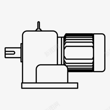 齿轮电机发电机电力图标图标
