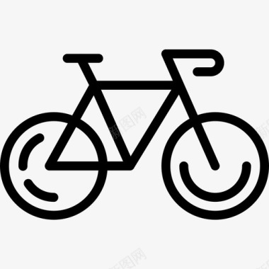 自行车旅行156直线图标图标