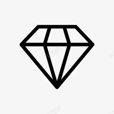 珠宝商业钻石图标图标