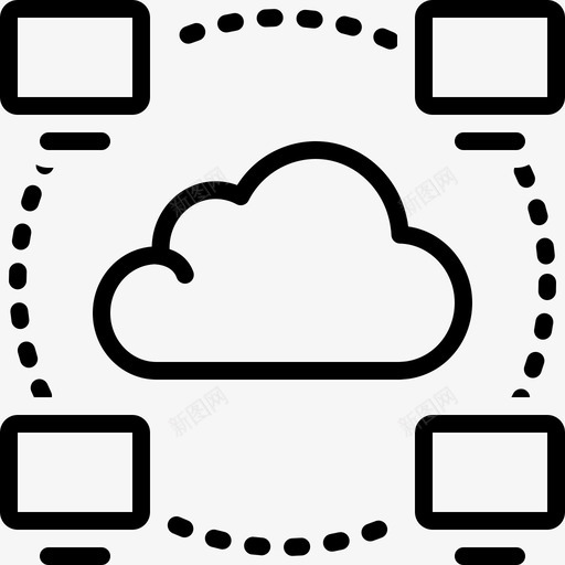 isp连接内联网图标svg_新图网 https://ixintu.com isp 内联网 技术 无线 连接