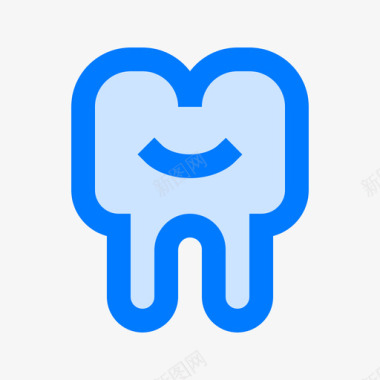 牙牙医24蓝色图标图标