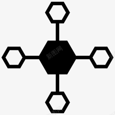 网络附属网络全球连接图标图标