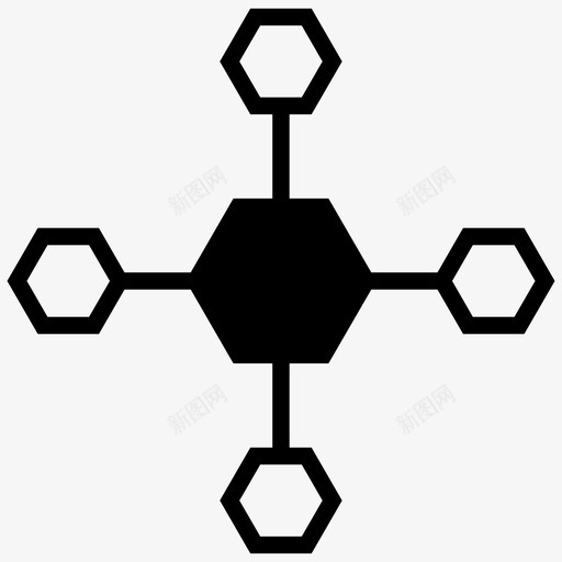 网络附属网络全球连接图标svg_新图网 https://ixintu.com 互联 全球连接 网络 连接符号字形图标 附属网络