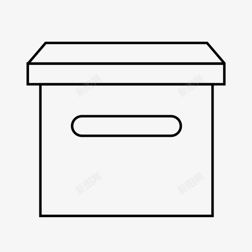 箱子板条箱交货图标svg_新图网 https://ixintu.com 交货 包 包装 板条箱 箱子