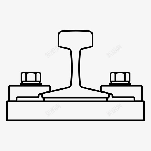 轨道工业机械零件图标svg_新图网 https://ixintu.com 工业 方向盘 机械零件 轨道