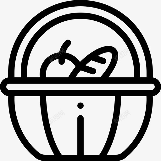 野餐篮野餐和烧烤2线性图标svg_新图网 https://ixintu.com 线性 野餐和烧烤2 野餐篮