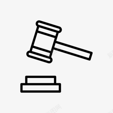 法律法庭犯罪图标图标