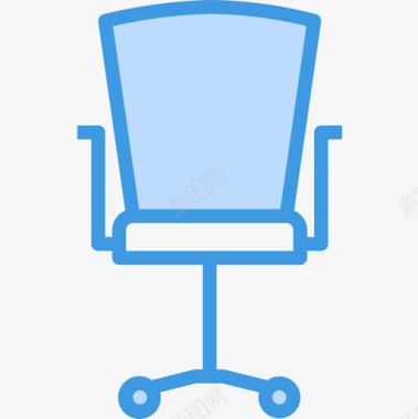桌椅会议4蓝色图标图标