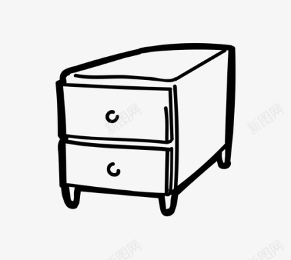 床头柜橱柜室内图标图标
