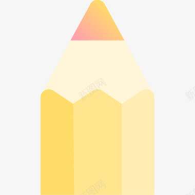 铅笔42学校黄色图标图标