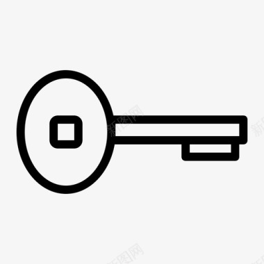 钥匙商务客房图标图标